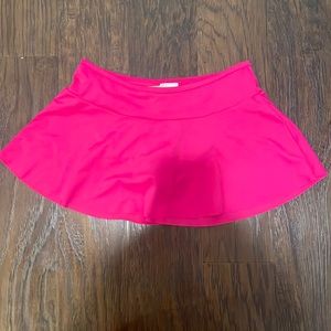 hot pink lands end kids swim skirt